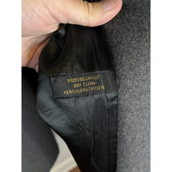 Vintage Luetgens Limited Coat Mens Large Wool Overcoat Classic Yugoslavia 80s - Picture 9 of 10